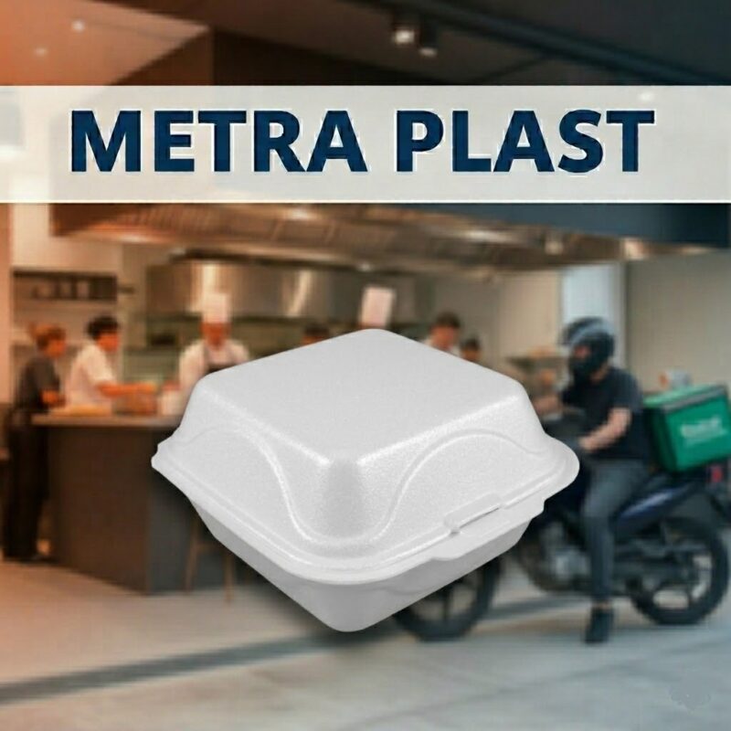 Portacomida C-1 de Icopor al por Mayor en Medellín – Ideal para Hamburguesas y Postres