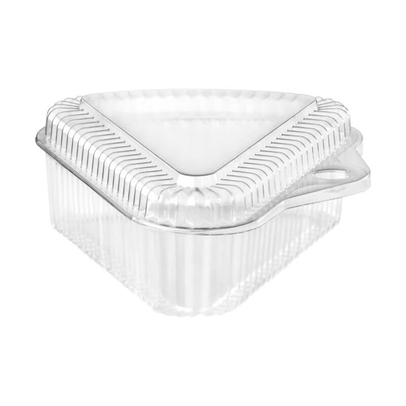 Contenedor Triangular para Porción de Torta | Protección y Estilo